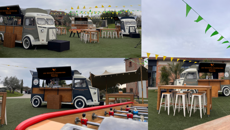 réservation food truck traiteur sur Toulouse guinguette mariage, repas de groupe, entreprises Guinguette Brasero