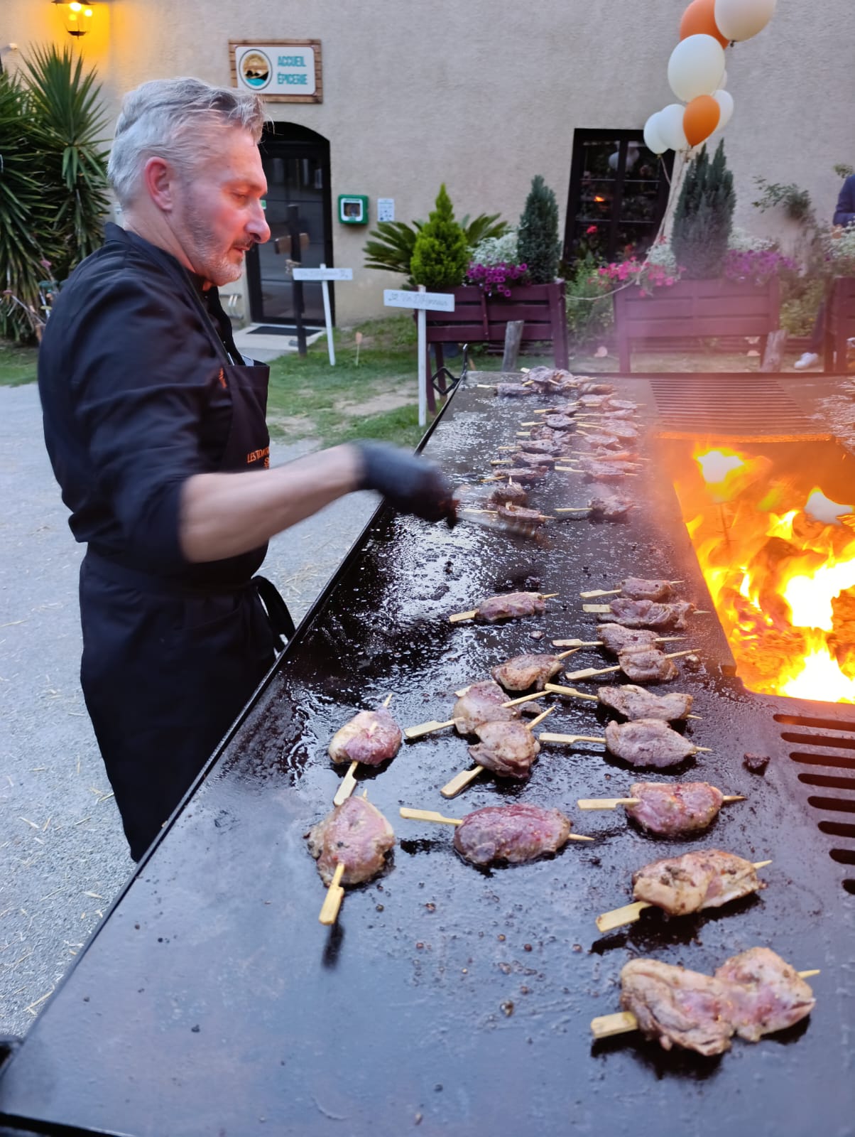 Magret de canard grillé au brasero par les Tontons Gourmands